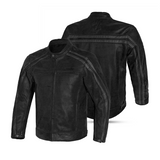 BELA NIGHT HAWK HOMBRE MOTO VINTAGE PIEL CHAQUETA NEGRO GRIS