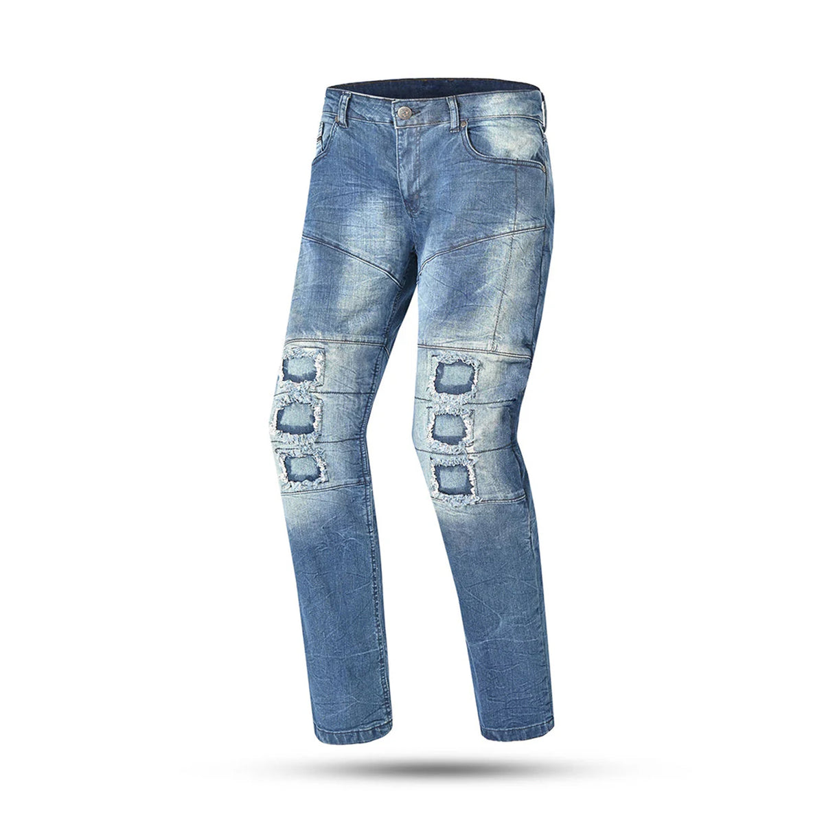 JEANS DA UOMO BELA PISTON 32L BLU SCURO CON SPRAY