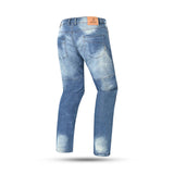JEANS DA UOMO BELA PISTON 32L BLU SCURO CON SPRAY