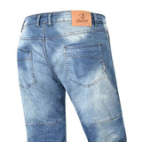 JEANS DA UOMO BELA PISTON 32L BLU SCURO CON SPRAY