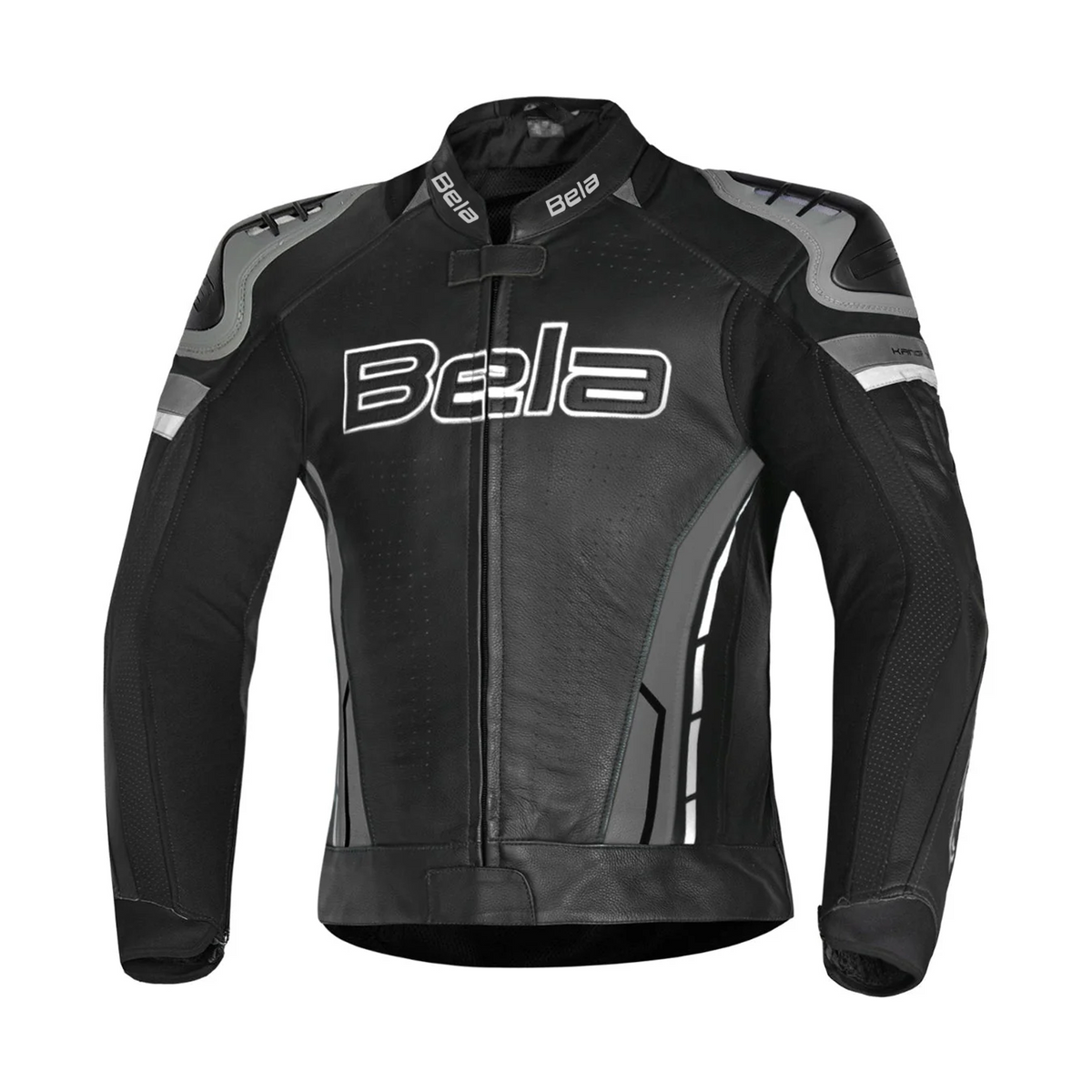 BELA ROCKET CHAQUETA DE MOTO DE HOMBRE PIEL NEGRO ANTHIRA