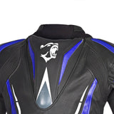 BELA ROCKET CHAQUETA MOTO PIEL HOMBRE NEGRO AZUL