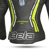 BELA ROCKET CHAQUETA MUJER PIEL NEGRO AMARILLO FLOUR