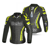 BELA ROCKET CHAQUETA MUJER PIEL NEGRO AMARILLO FLOUR