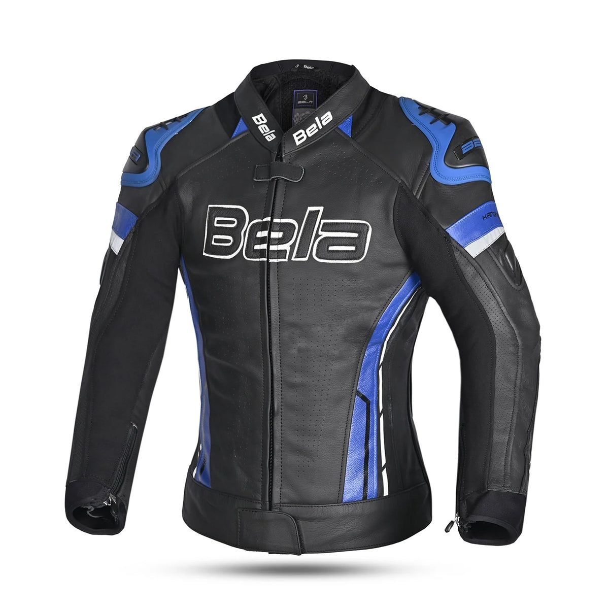 BELA ROCKET CHAQUETA MUJER PIEL NEGRO AZUL