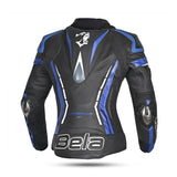 BELA ROCKET CHAQUETA MUJER PIEL NEGRO AZUL