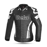 BELA ROCKET CHAQUETA MUJER PIEL NEGRO BLANCO
