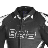 BELA ROCKET CHAQUETA MUJER PIEL NEGRO BLANCO
