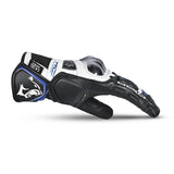 BELA ROCKET GUANTES CORTOS HOMBRE PIEL BLANCO AZUL NEGRO