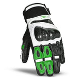 BELA ROCKET GUANTES CORTOS HOMBRE PIEL BLANCO VERDE NEGRO