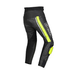 BELA ROCKET PANTALÓN MOTO PIEL HOMBRE NEGRO AMARILLO FLOUR