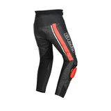 BELA ROCKET PANTALÓN MOTO PIEL HOMBRE NEGRO ROJO
