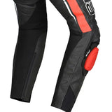 BELA ROCKET PANTALÓN MOTO PIEL HOMBRE NEGRO ROJO