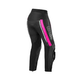 PANTALONI IN PELLE DA DONNA BELA ROCKET NERO ROSA