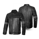 BELA ROYAL RIDER HOMBRE PIEL VINTAGE CHAQUETA NEGRO GRIS