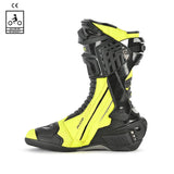 BELA SPEEDO 2.0 BOTAS DE MOTO PIEL NEGRO AMARILLO FLOUR