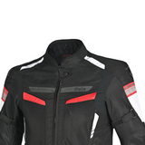 BELA SPRINTER CHAQUETA NINOS DE MOTO TEXTIL  NEGRO ROJO