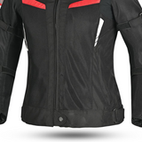 BELA SPRINTER DAMEN-TEXTILJACKE SCHWARZ ROT