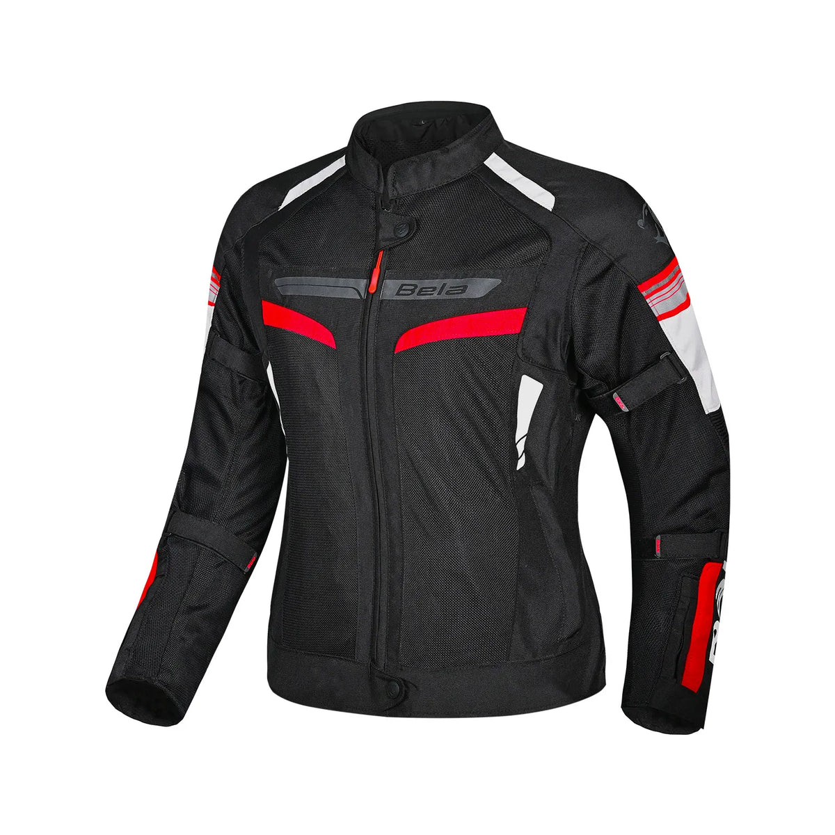 BELA SPRINTER DAMEN-TEXTILJACKE SCHWARZ ROT