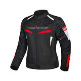 BELA SPRINTER DAMEN-TEXTILJACKE SCHWARZ ROT