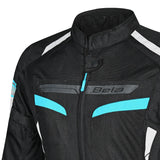BELA SPRINTER DAMEN-TEXTILJACKE SCHWARZ TÜRKIS