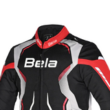 BELA STAR LIGHT KIDS MOTORCYCLE TEXTILE JACKET BLACK RED ICE