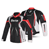 BELA STAR LIGHT KIDS MOTORCYCLE TEXTILE JACKET BLACK RED ICE