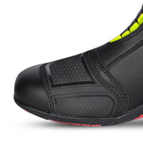 BELA - Black/Fluorine Yellow Leather Strip Lady Boots