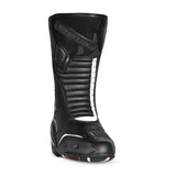 BELA - Botas de couro com tira preta/amarelo fluor