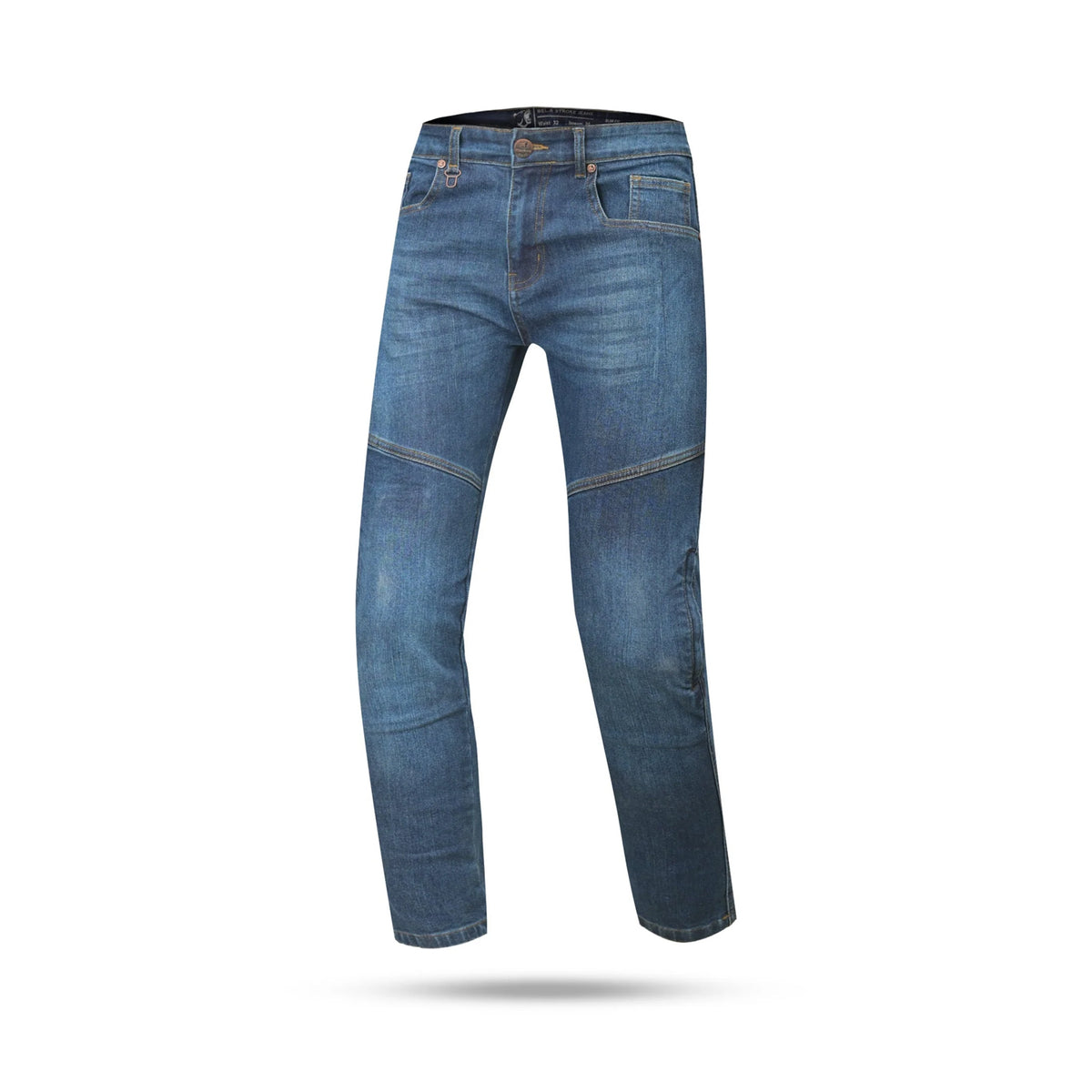 Calça de homem Bela Stroke, tamanho 30L, azul spray.