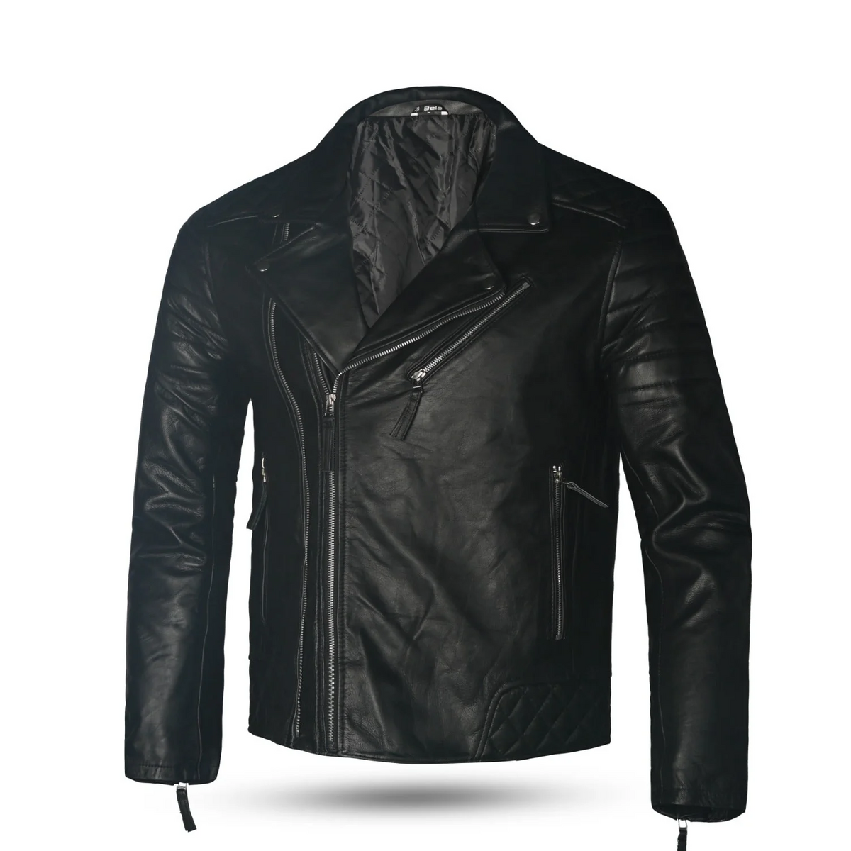 BELA SWISS MAN CHAQUETA DE PIEL MODA NEGRO