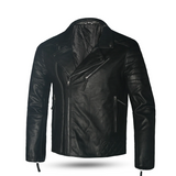 BELA SWISS MAN CHAQUETA DE PIEL MODA NEGRO