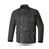 BELA TACTICAL WAX COTTON CHAQUETA HOMBRE NEGRO