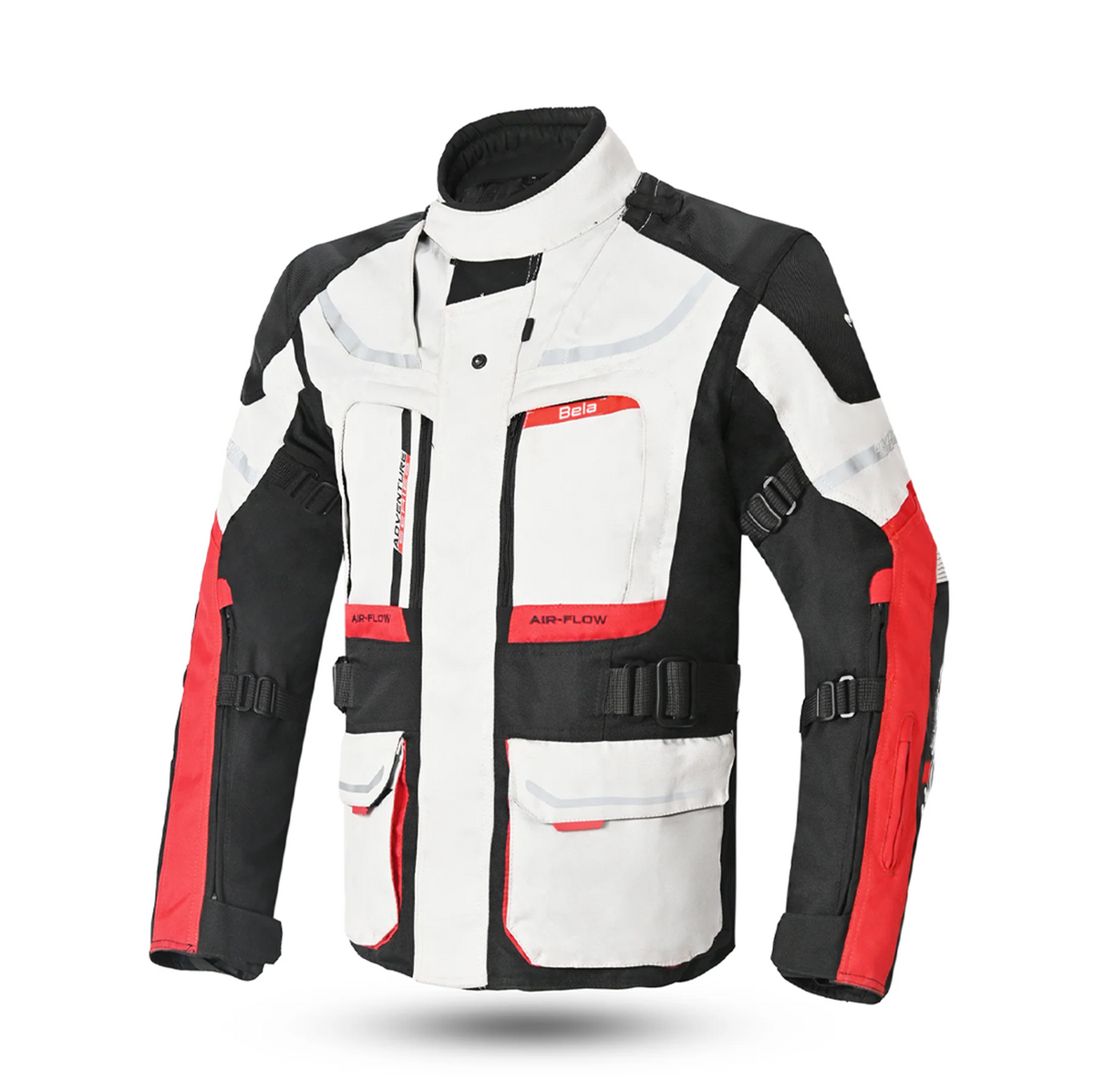 GIACCA MOTO IN TESSUTO BELA TRANSFORMER 3IN1 UOMO HELOMEN NERO ROSSO