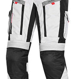 Calça de homem Bela Transformer em tecido cinza gelo e preto.