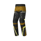 Calças de tecido para homem da marca Bela Watson, nas cores preto, castanho e amarelo. 