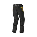 Calças de tecido para homem da marca Bela Watson, nas cores preto, castanho e amarelo. 