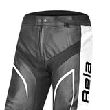 BELA X RACE PANTALON DE HOMBRE PIEL NEGRO ANTHRA BLANCO