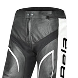 BELA X RACE Herren-Lederhose Schwarz Weiß Grün