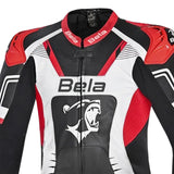 BELA X Race 2-teiliger Motorradanzug Schwarz Weiß Rot
