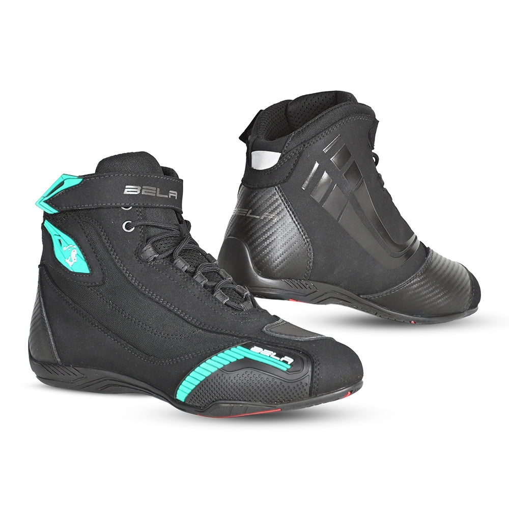 BELA - Botas Piel Kiva Lady Negro/Turquesa - BOTAS