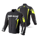 BELA - Rebel Man Rider Textiljacke Schwarz/Fluorgelb
