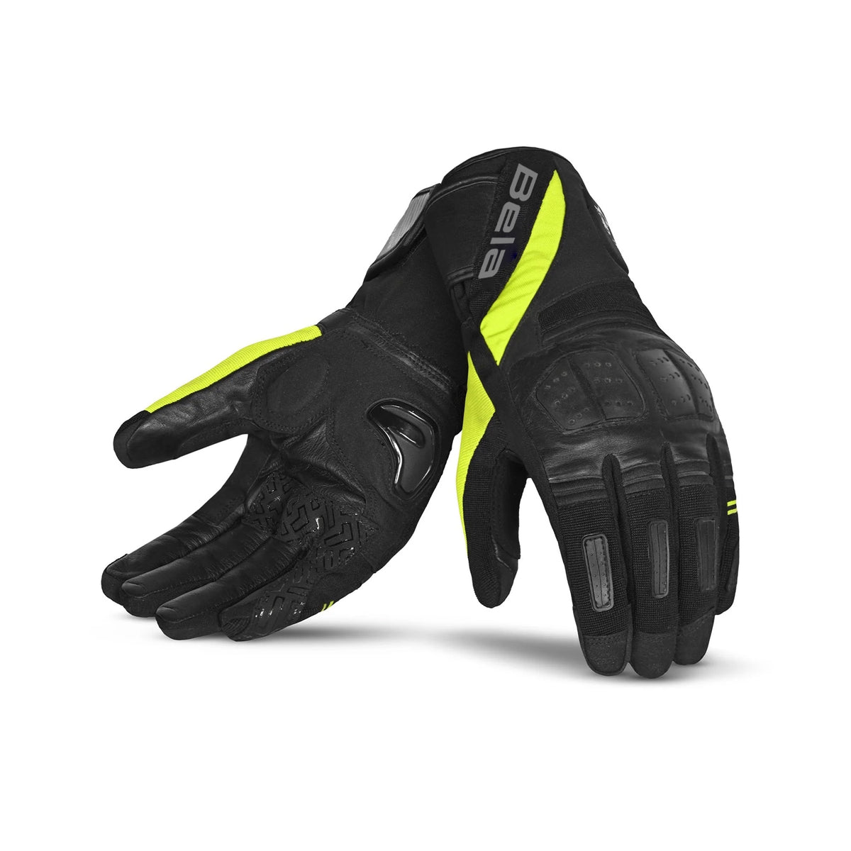 Bela Highway Herren Winter Motorradhandschuhe Schwarz/Fluoreszierend Gelb – SECURTEX MOTOR S.L (t/a MaximoMoto)