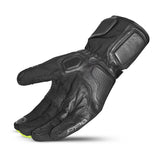 BELA - Gants en cuir Ice Winter WP Noir/Jaune Fluo