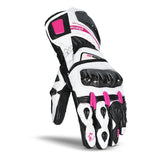 BELA - Venom RS Racing Lady Lederhandschuh Weiß/Schwarz/Rosa