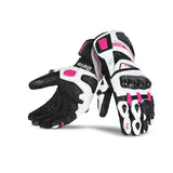 BELA - Venom RS Racing Lady Lederhandschuh Weiß/Schwarz/Rosa