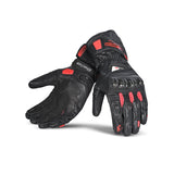 BELA - Gants Venom RS Racing en cuir pour femme, noir/rouge