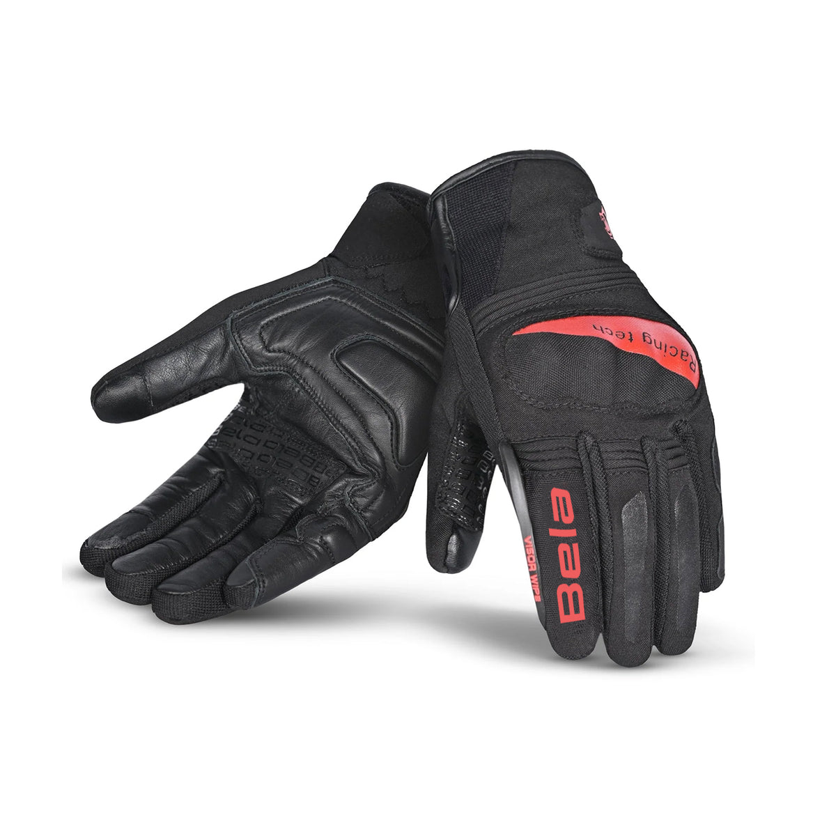 BELA - Textile Glove Boom Winter WP.Lady Black/Red