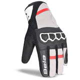 BELA - Guante Textil Tracker Winter WP Negro/Blanco/Rojo