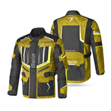 BELA - WATSON HOMBRE MOTO CHAQUETA TEXTILE NEGRO CAQUI AMARILLO BLANCO